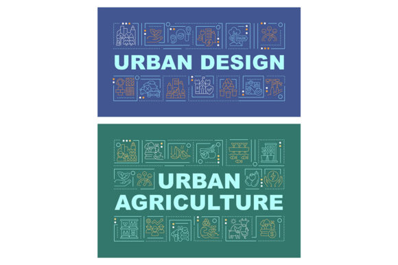Agriculture Industry Word Concept Banner: Graphics for Real Projects