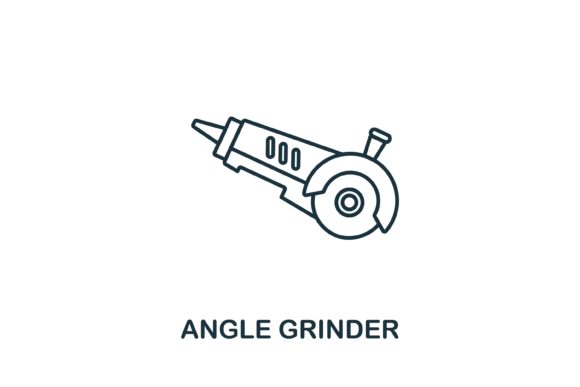 Angle Grinder Icon for Graphics and Icons