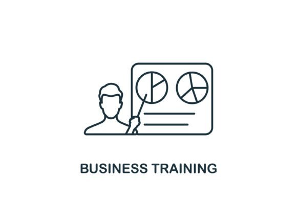 Business Training Icon: Graphics and Icons for Design Projects