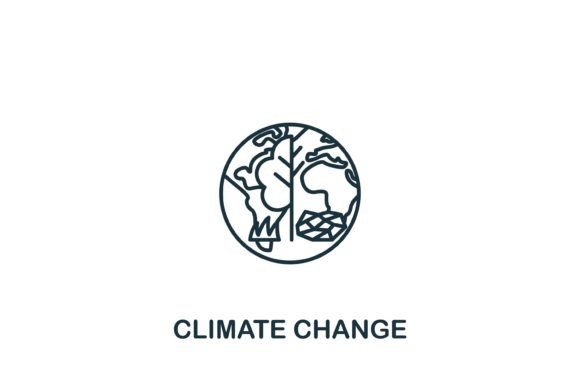 Climate Change Icon: Graphics and Icons for Branding