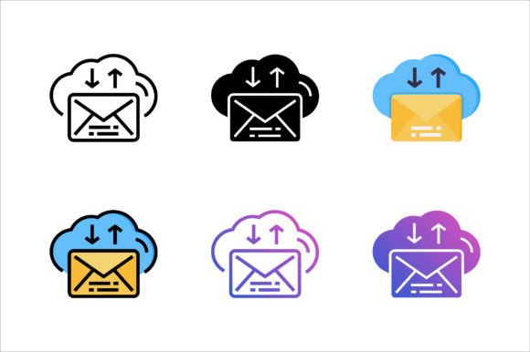 Cloud Mail Icon: Graphics and Icons for Real Projects