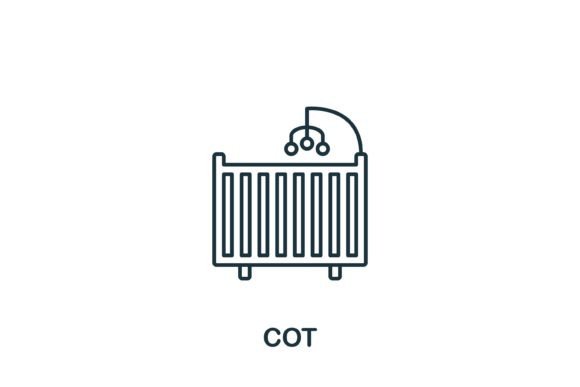 Cot Icon: Graphics and Icons for Modern Design