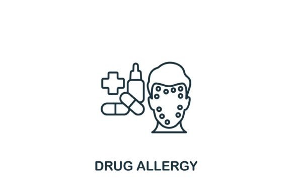 Drug Allergy Icon Graphics and Icons