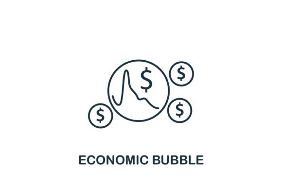 Economic Bubble Icon Graphics and Icons