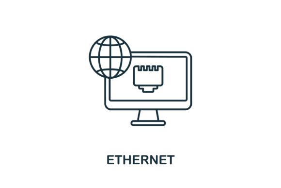 Ethernet Icon: Graphics and Icons for Web Design