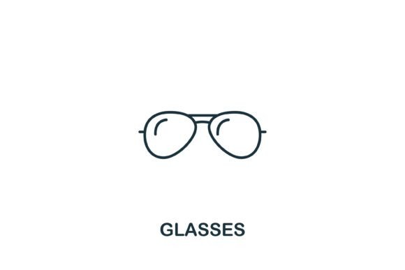 Glasses Icon: Graphics and Icons for Modern Design