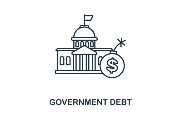 Government Debt Icon: Graphics and Icons for Branding