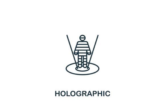 Holographic Icon: Graphics and Icons for Future Tech