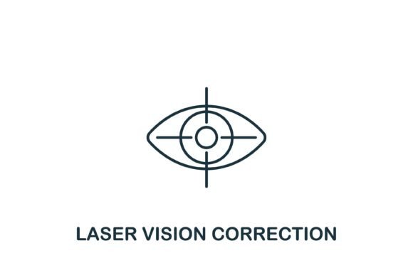 Laser Vision Correction Icon Graphics