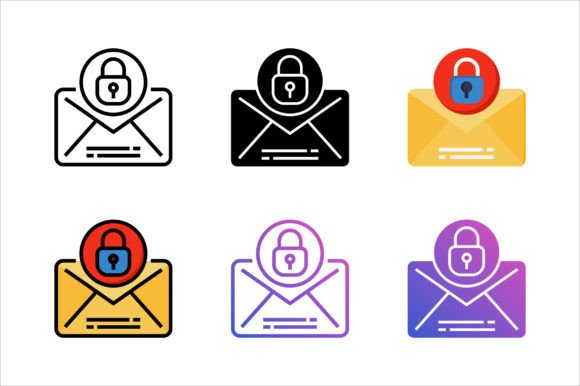 Lock Email Icon: Graphics and Icons for Real Projects
