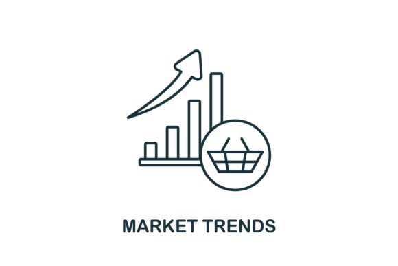 Market Trends Icon Graphics and Icons