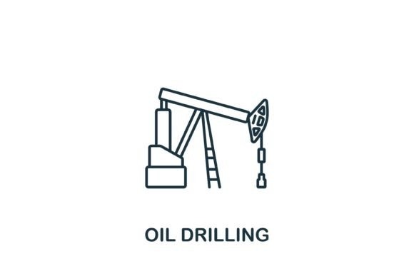 Oil Drilling Icon: Graphics and Icons for Branding
