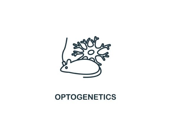Optogenetics Icon: Graphics and Icons for Modern Branding