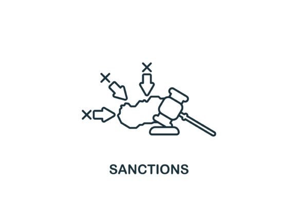 Sanctions Icon Graphics and Icons