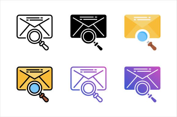 Searching Mail Icon: Graphics and Icons for Local Business