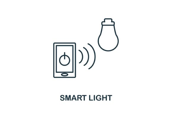 Smart Light Icon for Graphics and Icons