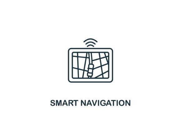 Smart Navigation Icon Graphics and Icons