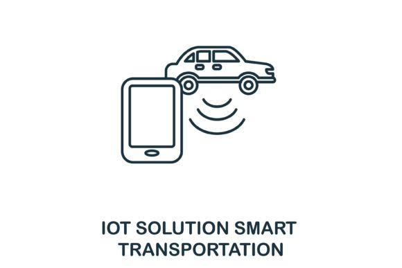 Smart Transportation Icon Graphics