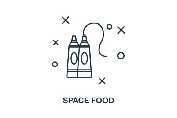 Space Food Icon: Graphics and Icons for Creative Design