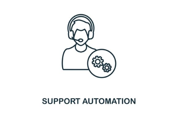 Support Automation Icon Graphics