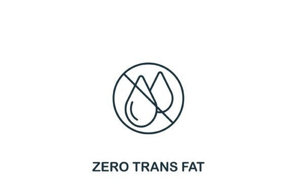 Zero Trans Fat Icon: Graphics and Icons for Modern Branding